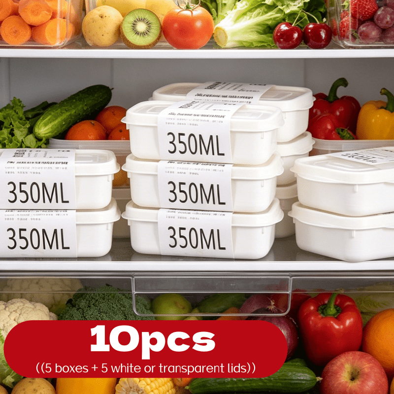 Food Storage With Colander - Conjunto de 10 Caixas de Armazenamento