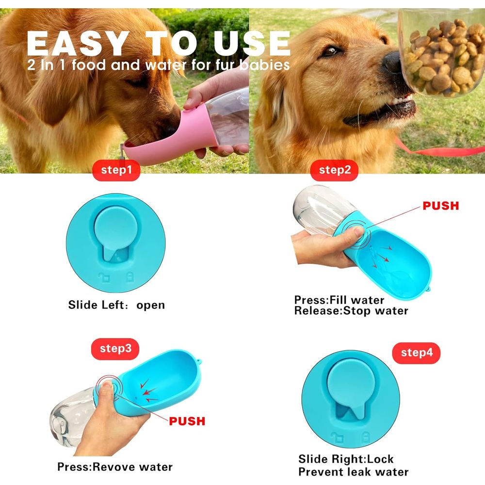 Garrafa de Água para Cães com  - Food Storage Essentials avaliação e preço