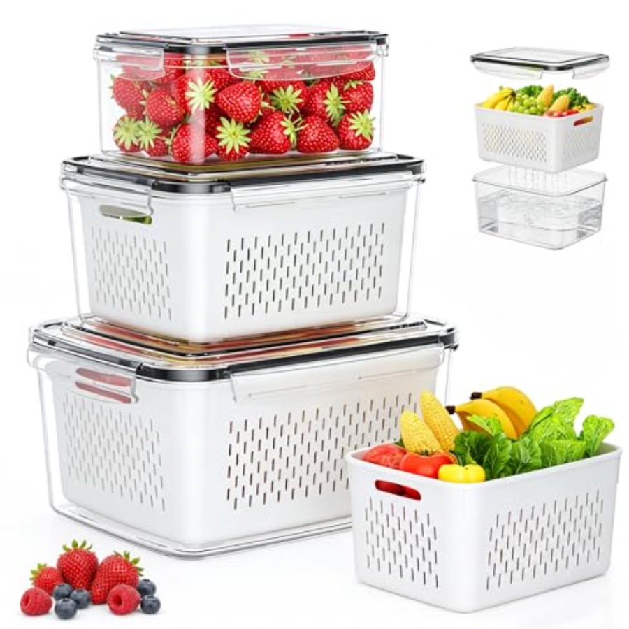 Recipientes para Armazenamento - Food Storage With Colander avaliação e preço