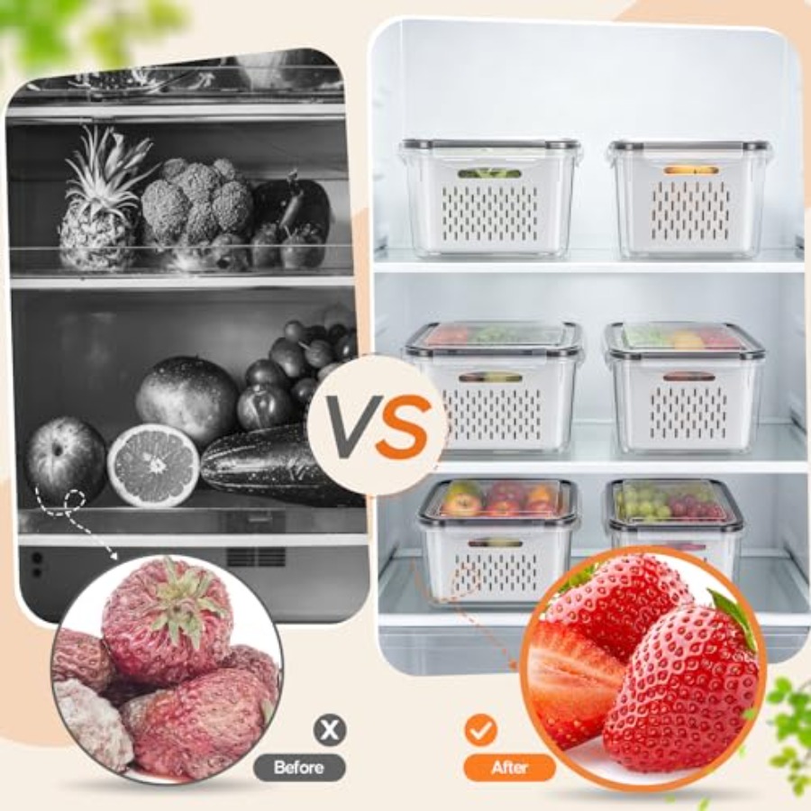 Recipientes para Armazenamento - Food Storage With Colander avaliação e preço